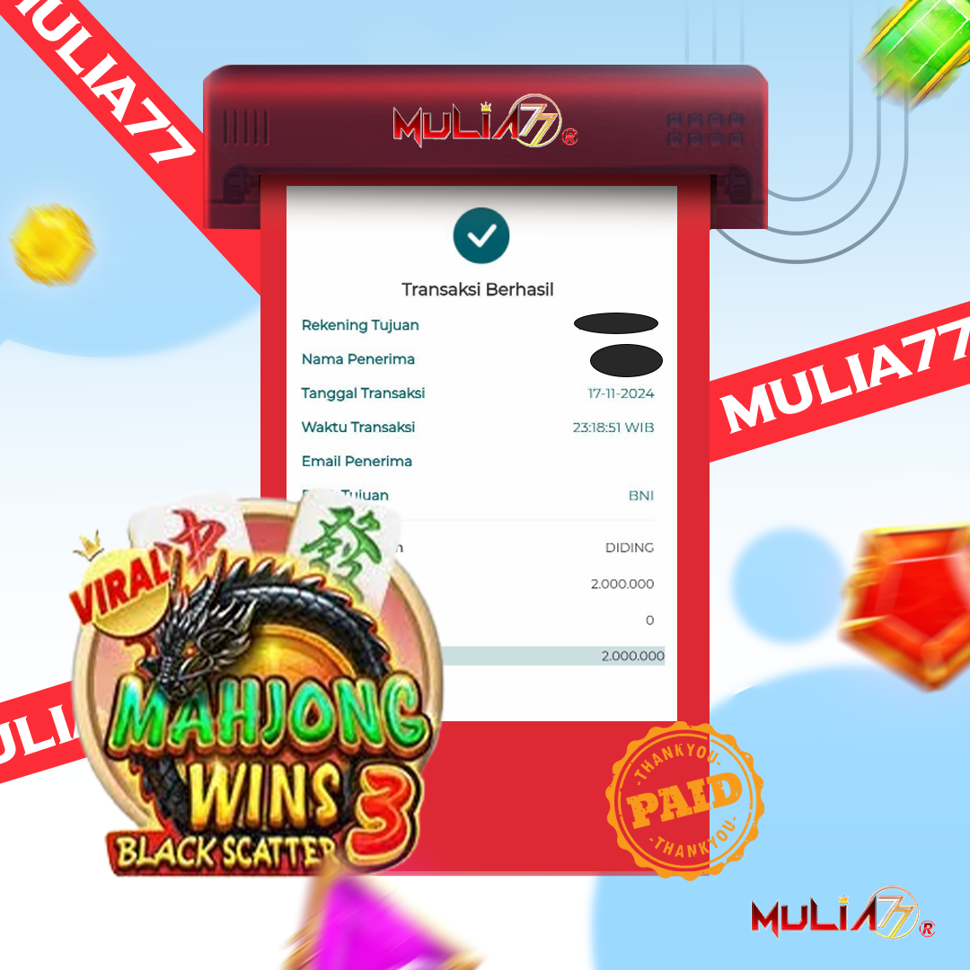 Menang Jackpot Slot Online Gacor MULIA77 Resmi Rp 2.000.000